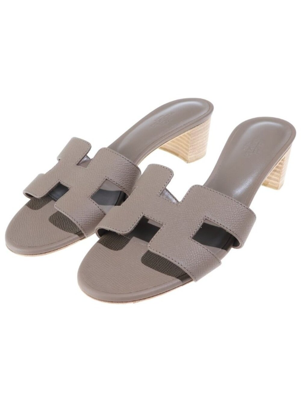 Hermes Oasis Sandals Etoupe Leather